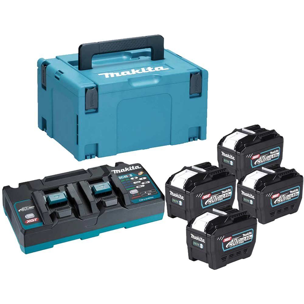 Makita 1910B0-6 40v Max XGT Cordless 4 Battery 8ah and 110v Charger Kit 8ah - Image 1