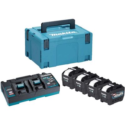 Makita 1910B1-4 40v Max XGT Cordless 4 Battery 8ah and Charger Kit 8ah