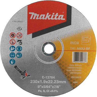 Makita A60U Thin Stainless Steel Cutting Discs 230mm Pack of 1