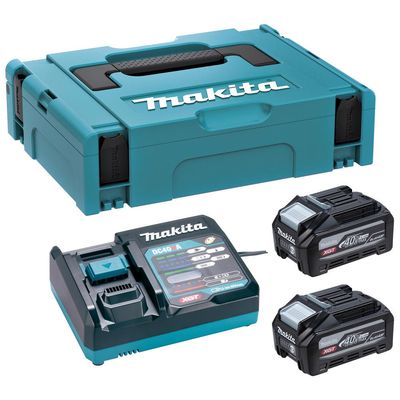 Makita 1911C8-3 40v Max XGT BL4040F 2 x High Output Battery and 110v Charger Kit 4ah - Thumbnail 2