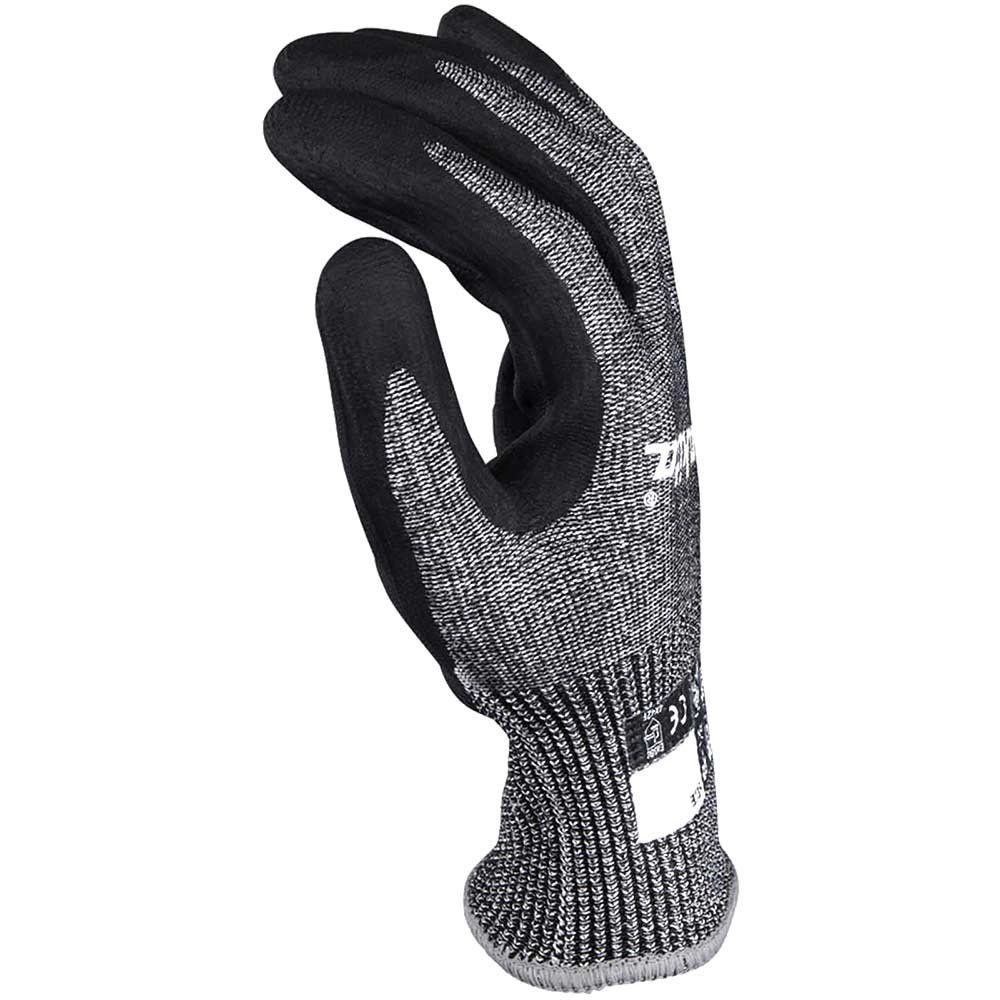 Makita Advanced FitKnit Cut Level 7 Nitrile Coated Dipped Gloves Black / Grey XL Pack of 1 - Image 1