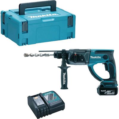 MAKITA DHR202RT1J 18V SDS Rotary Hammer Drill - Blue