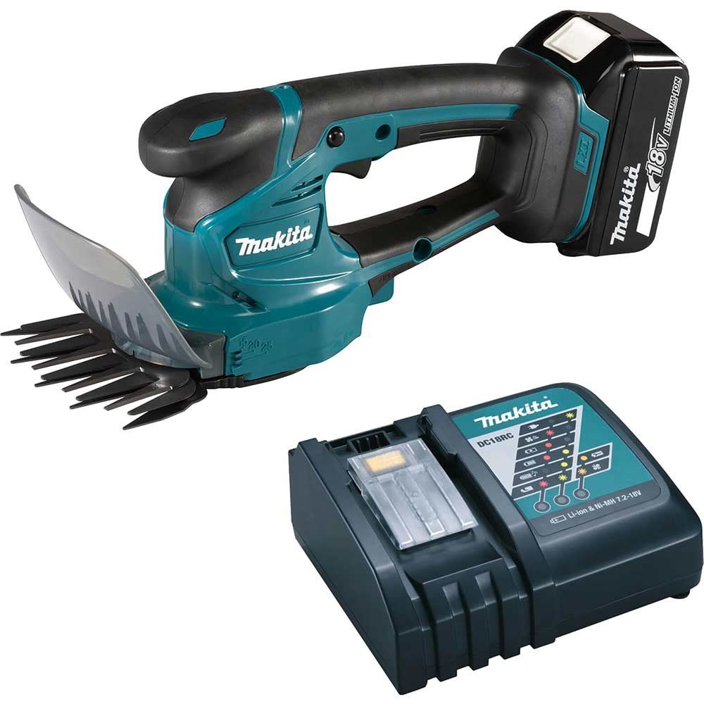 Makita DUM111 18v LXT Cordless Grass Shears 1 x 5ah Li-ion Battery Charger - Image 1