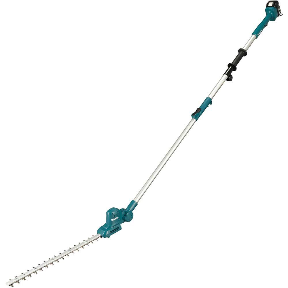 Makita DUN461W 18v LXT Cordless Telescopic Pole Hedge Trimmer 460mm 1 x 5ah Li-ion Battery Charger - Image 1
