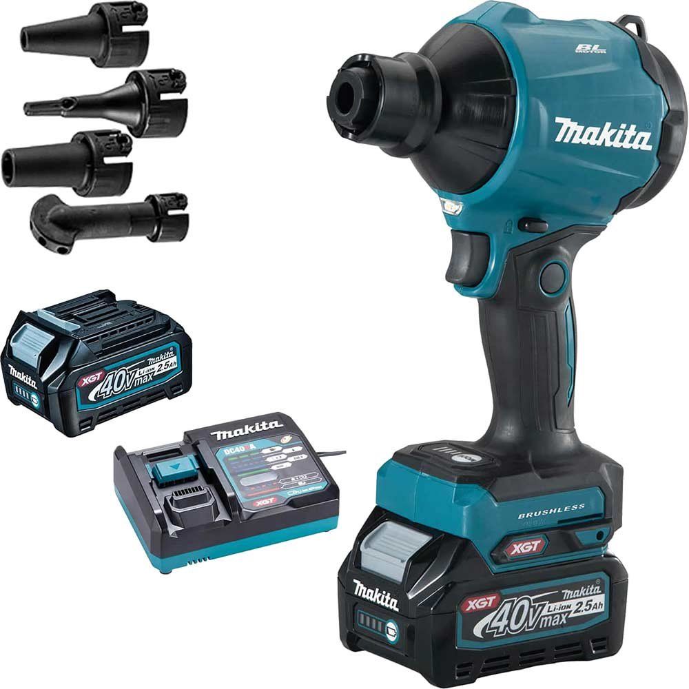 Makita AS001G 40v Max XGT Cordless Brushless Dust Blower 2 x 2.5ah Li-ion Battery Charger Bag - Image 1
