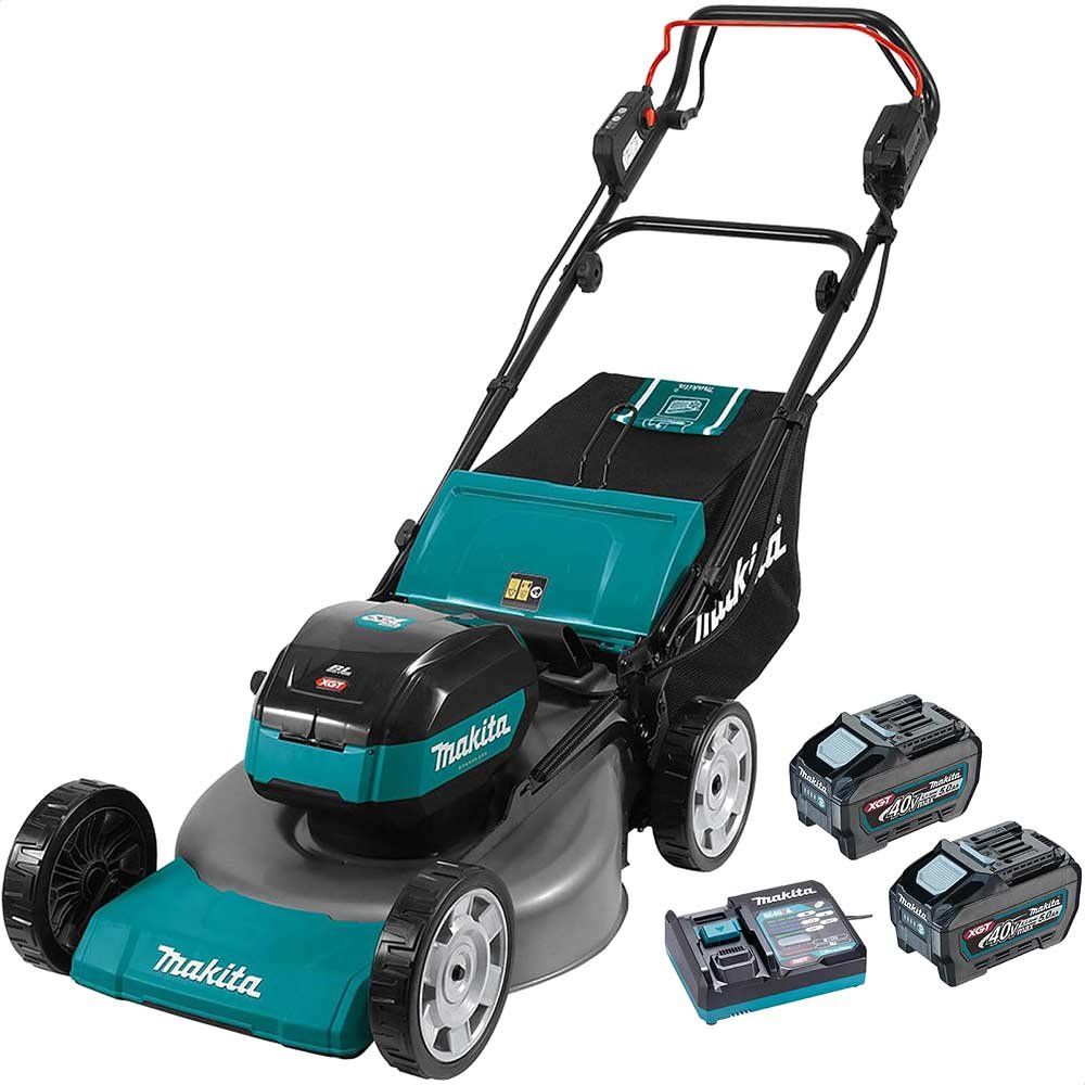 Makita LM002G 40v Max XGT Cordless Brushless Lawnmower 530mm 2 x 5ah Li-ion Battery Charger - Image 1