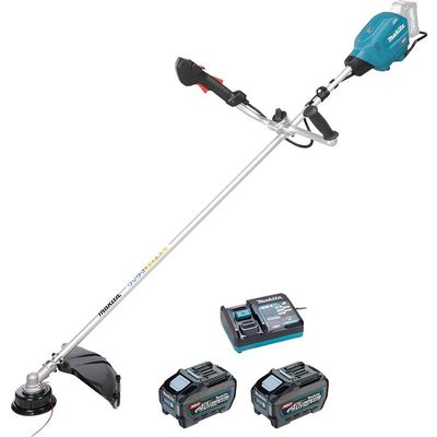 Makita UR013G 40v Max XGT Cordless Brushless Brush Cutter 450mm 2 x 5ah Li-ion Battery Charger