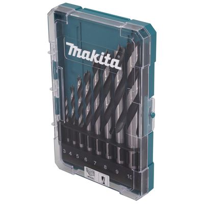 Makita 8 Piece Brad Point Wood Drill Bit Set