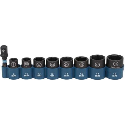 Makita 9 Piece 3/8" Drive Impact Socket Set 3/8"