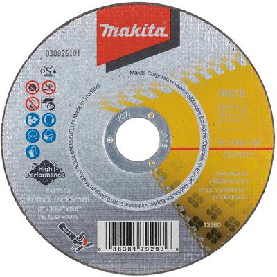 Makita A60V Thin Stainless Steel Cutting Discs 100mm Pack of 1