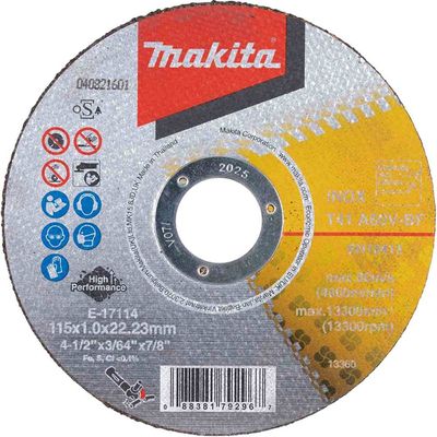 Makita A60V Thin Stainless Steel Cutting Discs 115mm Pack of 1