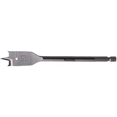 Makita 1/4" Hex Shank Flat Wood Drill Bit 19mm 150mm Pack of 1