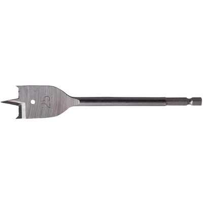 Makita 1/4" Hex Shank Flat Wood Drill Bit 25mm 150mm Pack of 1