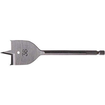 Makita 1/4" Hex Shank Flat Wood Drill Bit 36mm 150mm Pack of 1