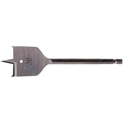 Makita 1/4" Hex Shank Flat Wood Drill Bit 38mm 150mm Pack of 1