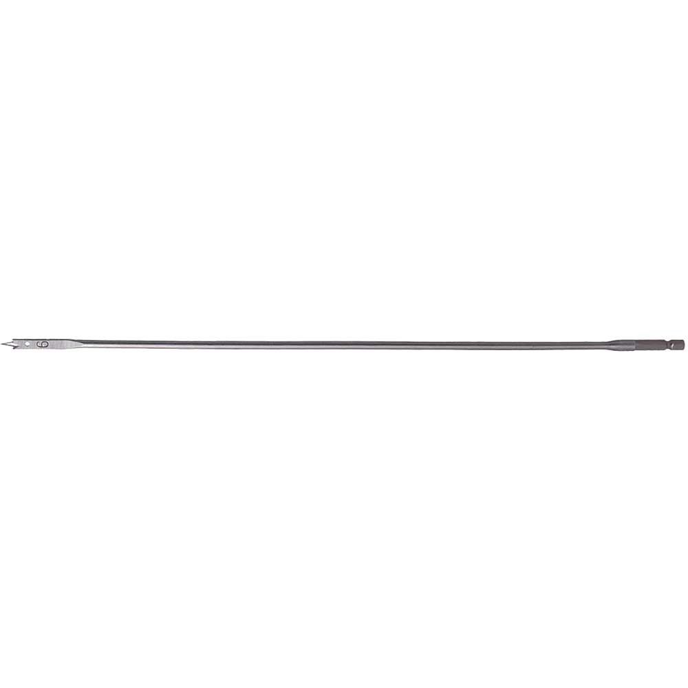 Makita 1/4" Hex Shank Flat Wood Drill Bit 6mm 400mm Pack of 1 - Image 1