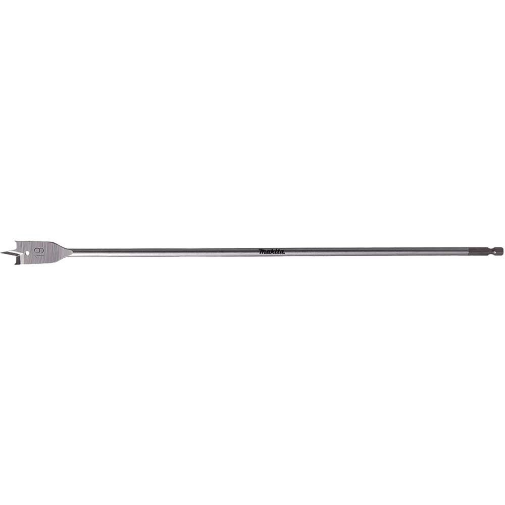 Makita 1/4" Hex Shank Flat Wood Drill Bit 19mm 400mm Pack of 1 - Image 1