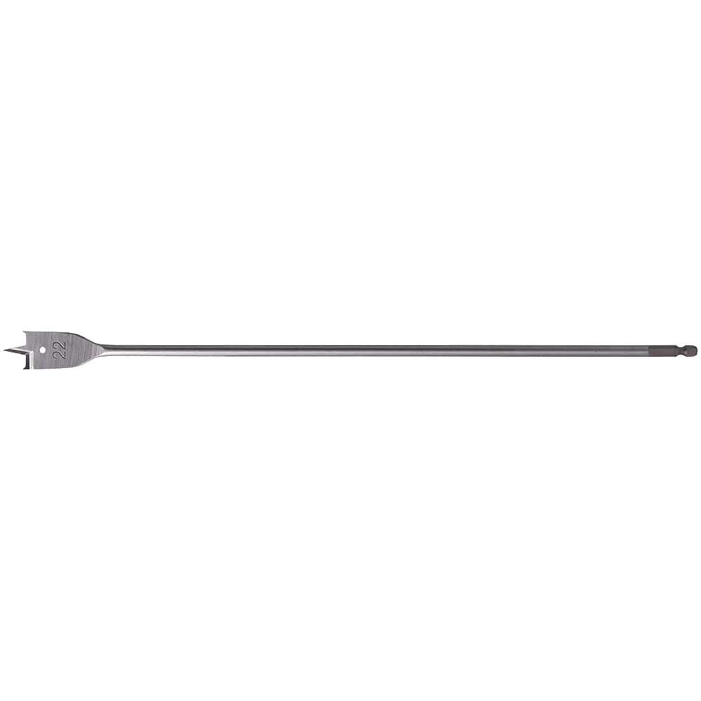 Makita 1/4" Hex Shank Flat Wood Drill Bit 22mm 400mm Pack of 1 - Image 1