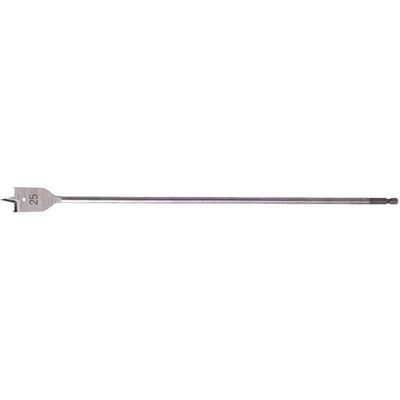 Makita 1/4" Hex Shank Flat Wood Drill Bit 25mm 400mm Pack of 1