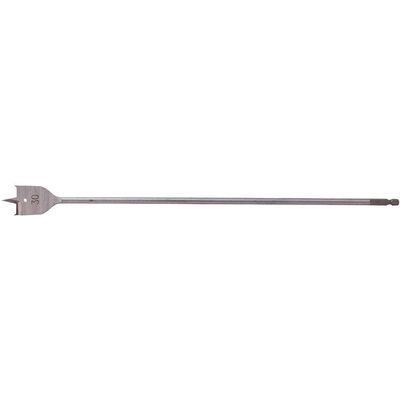 Makita 1/4" Hex Shank Flat Wood Drill Bit 30mm 400mm Pack of 1