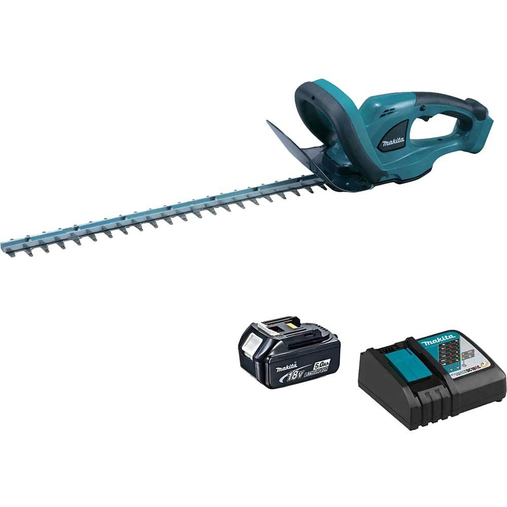 Makita DUH523 18v LXT Cordless Hedge Trimmer 520mm 1 x 5ah Li-ion Battery Charger - Image 1