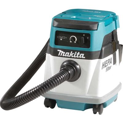 Makita DVC151L Twin 18v LXT Cordless / Corded Dust Extractor 110v No Batteries No Battery Charger