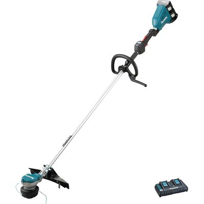 Makita DUR368L Twin 18v LXT Cordless Brushless Grass Trimmer 350mm 2 x 5ah Li-ion Battery Charger