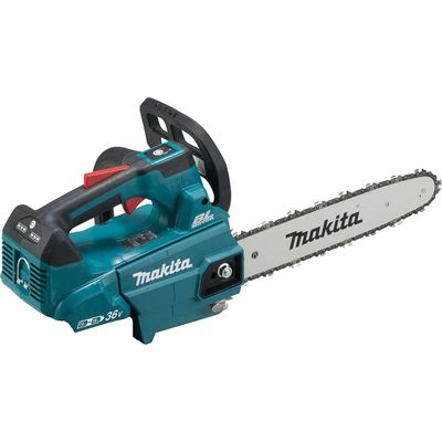 Makita DUC306 Twin 18v LXT Cordless Brushless Top Handle Chainsaw 300mm No Batteries No Battery Charger