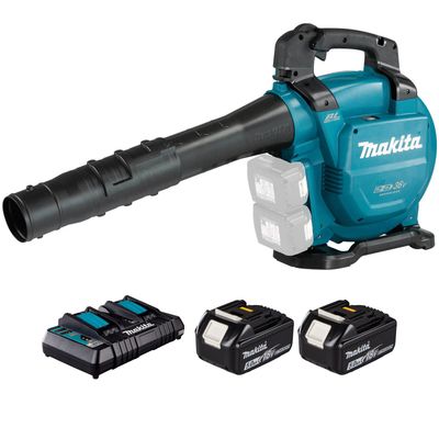 Makita DUB363 Twin 18v LXT Cordless Brushless Blower & Vacuum 2 x 5ah Li-ion Battery Charger