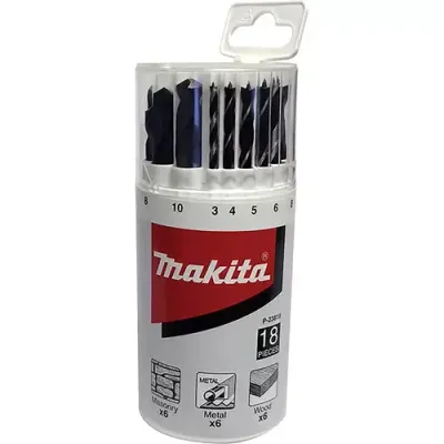 Makita 18 Piece Assorted Drill Bit Bit Set - Thumbnail 5