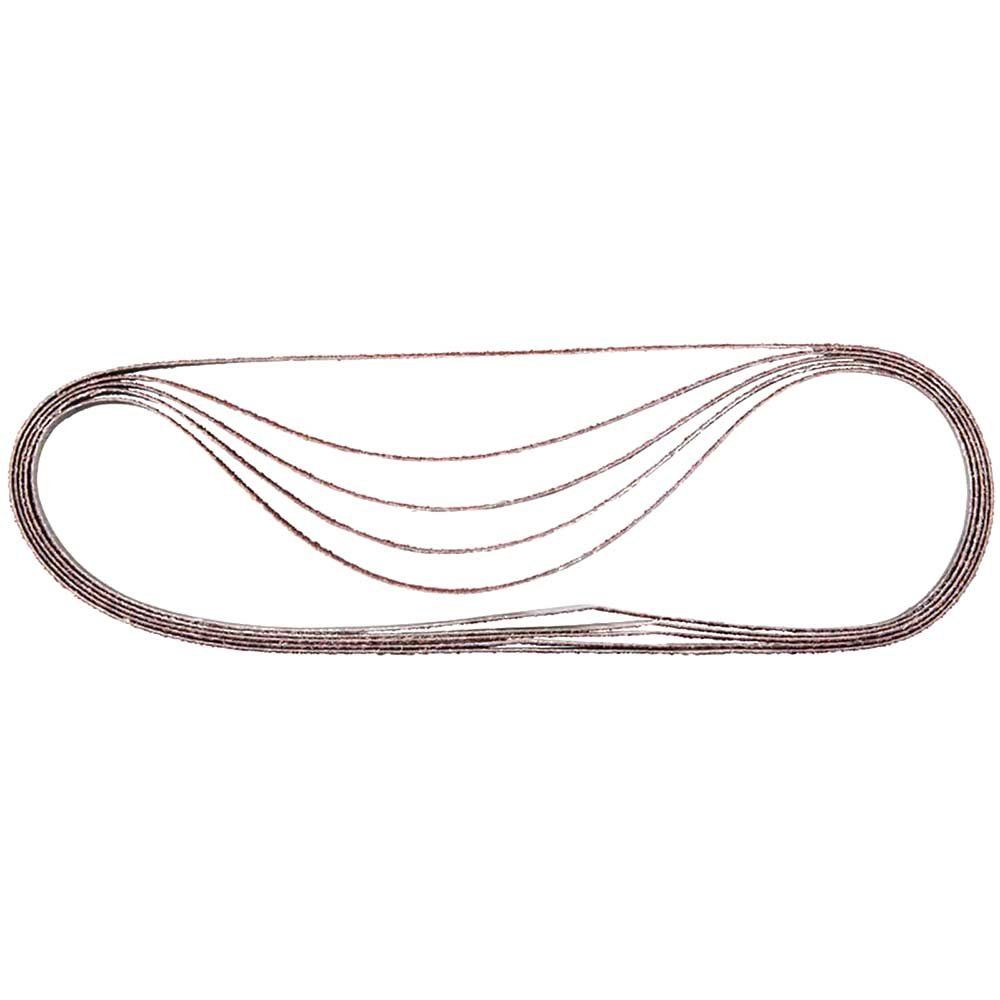 Makita 9mm x 533mm Abrasive Sanding Belt 9mm X 533 mm 80g Pack of 5 - Image 1