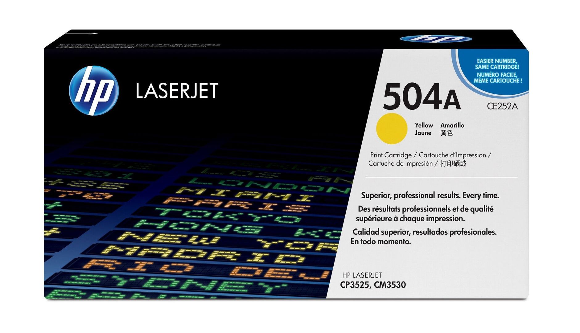 HP 504A Yellow Original LaserJet Toner Cartridge - Image 1
