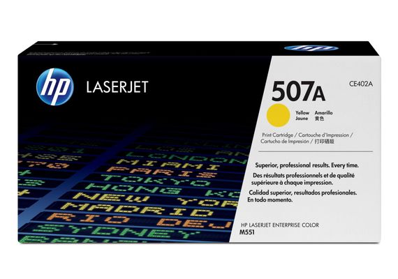 HP 507A Yellow Original LaserJet Toner Cartridge