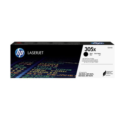 HP 305X High Yield Black Original LaserJet Toner Cartridge. Black toner page yield: 4000 pages Printing colours: Black Quantity per pack: 1 pc(s)
