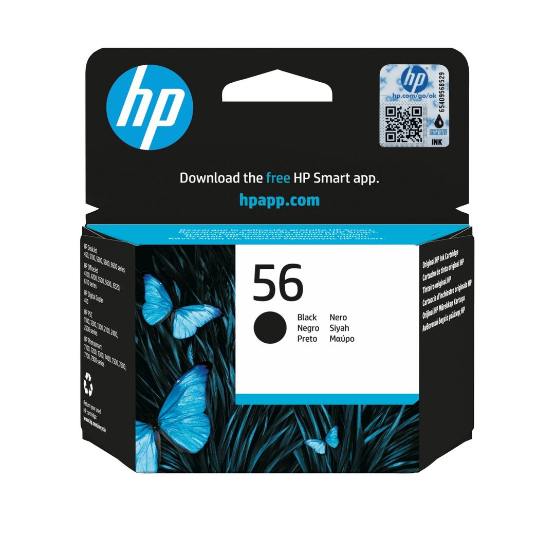 HP 56 Black Original Ink Cartridge - Image 1