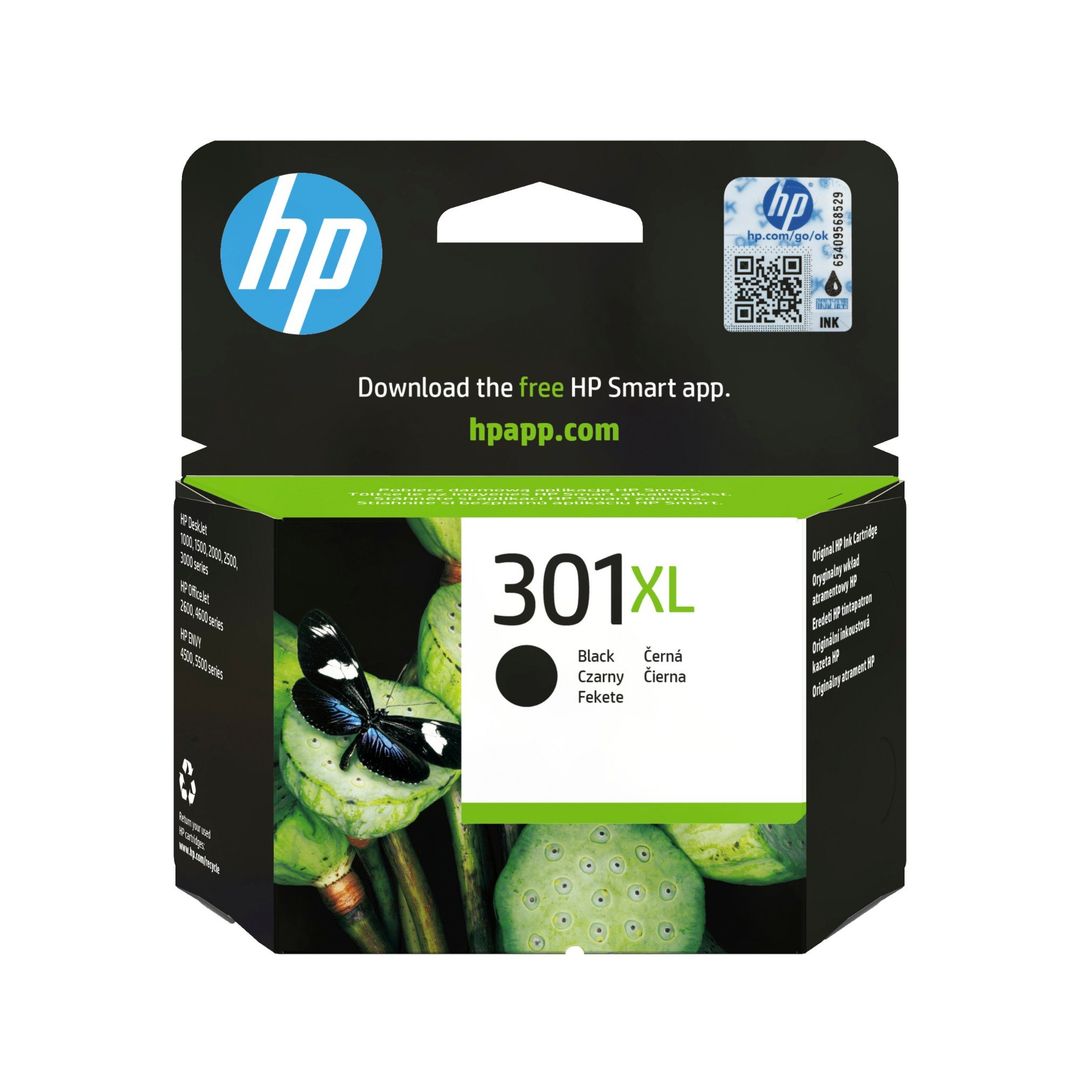 HP 301XL High Yield Black Original Ink Cartridge - Image 1