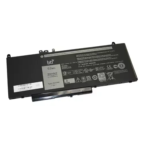 BTI 62Wh 4 cell WTG3T compatible battery for DELL LATITUDE E5550 LATITUDE E5450 - Image 1