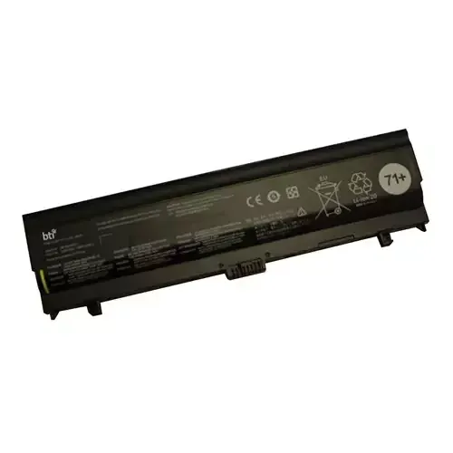 BTI Replacement Battery for Lenovo Thinkpad L560 L570 replacing OEM part numbers 00NY486 00NY488 4X50K14089 71+ // 6-cell 10.8V 4400mAh - Image 1
