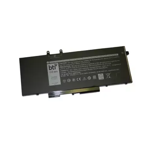 BTI Replacement 4 cell battery for Dell Precision 3540 Latitude 5300 5300 2-in-1 5400 5310 5310 2-in-1 5500 7300 7310 7400 7400 2-in-1 7410 9410 2-in-1 9510 replacing OEM part numbers 4GVMP 492-BCBK 9JRYT C5GV2 R7WM X77XY // 7.6V 68Wh - Image 1