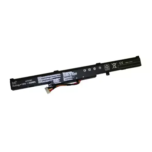 BTI Replacement 4 cell battery for Replacement cell battery for ASUS ROG G752W ROG GL752 ROG GL752JW ROG GL752VL ROG GL752VW ROG N552 replacing OEM part numbers A41N1501 A41LK9H L41LK2H 0B110-0360000 // 15V 48Whr - Image 1
