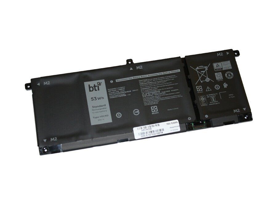 BTI 53Wh 4 cell 0TXD03 compatible battery for DELL INSPIRON 7506 2-IN-1 SILVER INSPIRON 7500 2-IN-1 SILVER INSPIRON 7306 2-IN-1 SILVER - Image 1