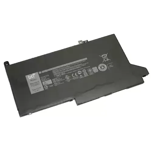 BTI Replacement Battery for Latitude 7480 7280 7490 7390 7380 7290 replacing OEM part numbers DJ1J0 0DJ1J0 C27RW 451-BBZL PGFX4 // 11.4V 3500mAh 42Whr - Image 1