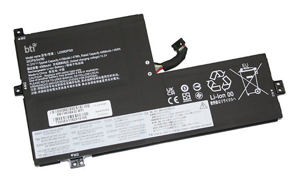 BTI 47Wh 3 cell 5B11K08428 compatible battery for LENOVO 82W4000BUS 82W4000BUS IDEAPAD SLIM 3 CHROME 14M868 82XJ IDEAPAD SLIM 3 CHROME 14M868 - Thumbnail 2