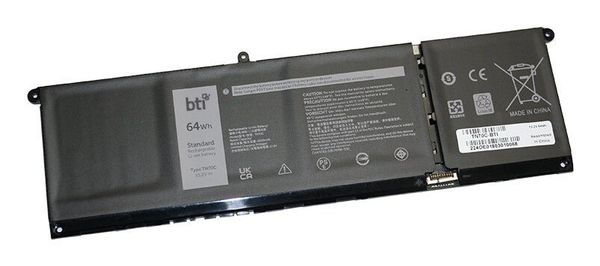 BTI 4 cell TN70C replacement battery for DELL VOSTRO 13 (5320) VOSTRO 13 (5310) LATITUDE CHROMEBOOK 14 5430 INSPIRON 16 (7640) 2-IN-1 - Thumbnail 2