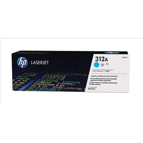 HP 312A Cyan LaserJet Toner Cartridge - Image 1
