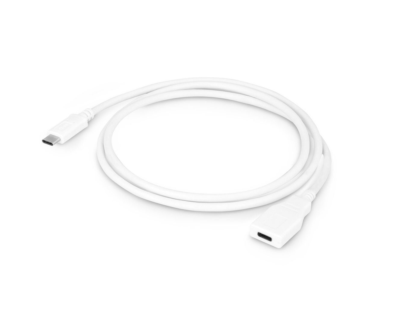 Urban Factory Cable USB-C extension 1m white (USB-C male to USB-C female) - Image 1