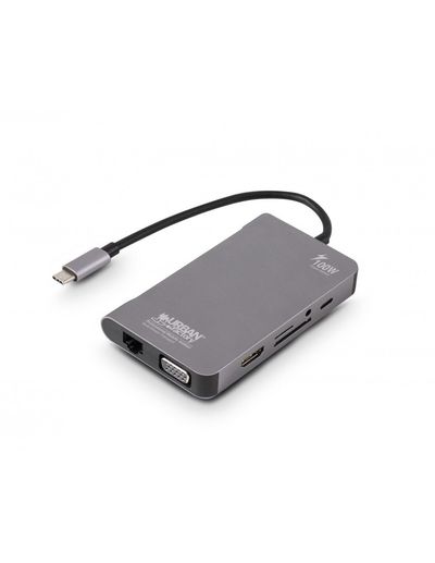 Urban Factory HUBEE PLUS MOBILE STATION USB-C PASS THRU 100W MULTI-STREAM