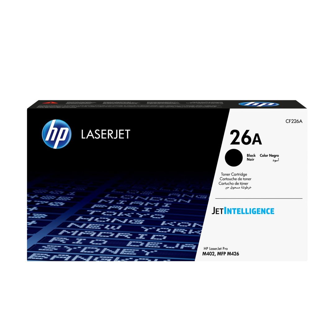 HP 26A Black Original LaserJet Toner Cartridge - Image 1