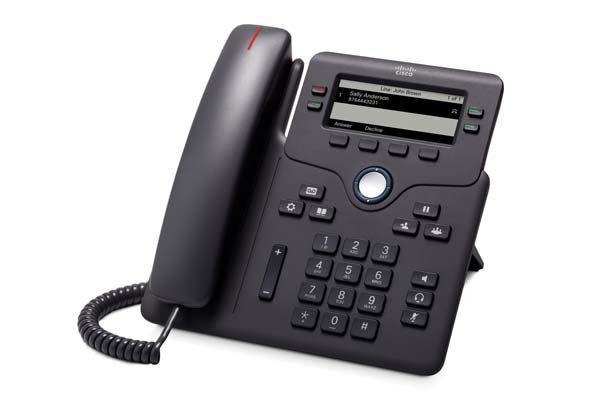 Cisco 6851 IP phone Black 4 lines Wi-Fi - Image 1