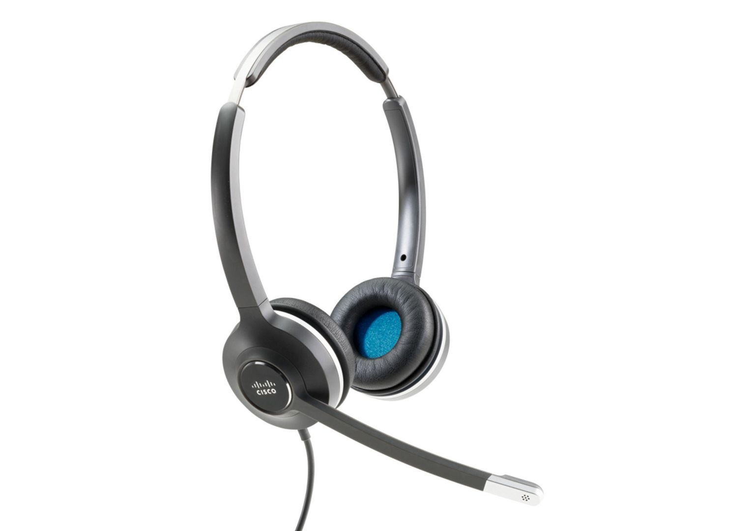 Cisco Headset 532, Wired Dual On-Ear Quick Disconnect Headset with RJ-9 Cable, Charcoal, 2-Year Limited Liability Warranty (CP-HS-W-532-RJ=) - Image 1